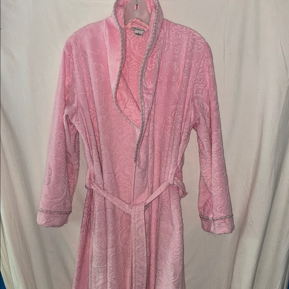 Liz Claiborne Plush Pink Robe Sleepwear